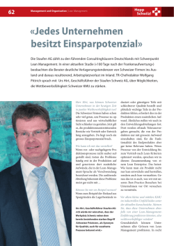 Jedes Unternehmen besitzt Einsparpotenzial