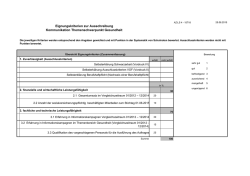 Eignungskriterien zur Ausschreibung Kommunikation