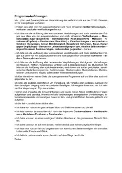 Ego-Programme l&ouml;schen