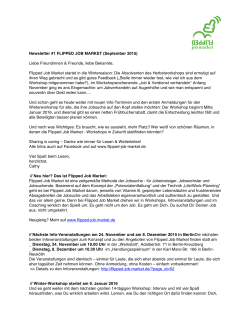 Newsletter #2 FLIPPED JOB MARKET (November 2015)