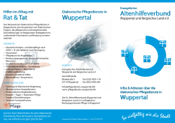 Altenhilfeverbund Altenhilfeverbund Wuppertal Rat & Tat Wuppertal