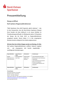 Pressemitteilung - Nord