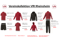 Vereinskollektion VfR Rheinsheim