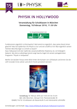 Physik in Hollywood