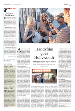 Handyfilm goes Hollywood?