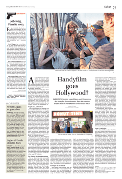 Handyfilm goes Hollywood?