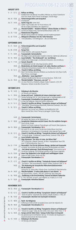 programm 08-12 2015 haus der religio nen