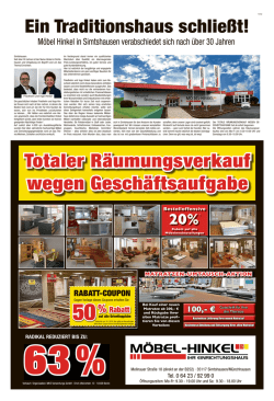 Ein Traditionshaus schlie&szlig;t!