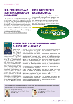 heiliger geist in der konfirmandenarbeit