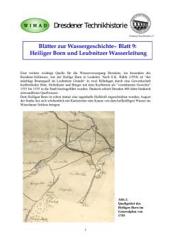 Heiliger Born und Leubnitzer Wasserleitung
