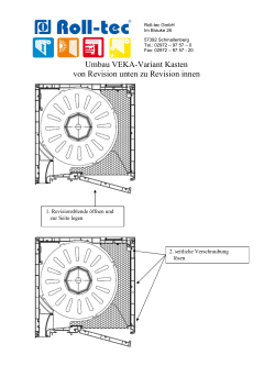 Umbau VEKA-Variant Kasten von Revision unten - Roll