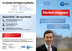 Merkel stoppen! - Wir stoppen Merkel