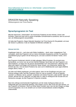DRAGON Naturally Speaking