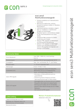 econ sens3 Multifunktionsmessger&auml;t