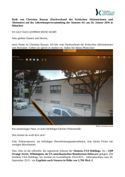 Rede von Christian Russau