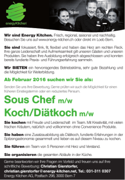 Diät Koch / Diät Köchin