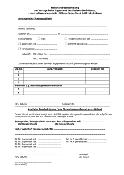 Haushaltsbescheinigung Jugendamt - Kreis Gro&szlig;