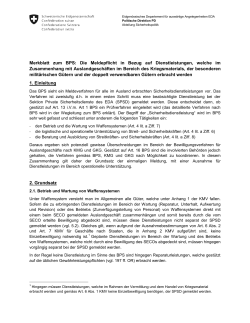 Merkblatt zum BPS - Eidgenössisches Departement für auswärtige