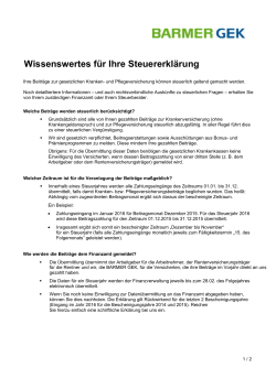 PDF Infoblatt zur Bescheinigung für das Finanzamt