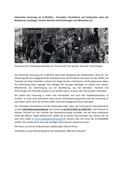 Historischer Festumzug am 21.08.2016 &ndash; Tharandter Ortschaftsrat