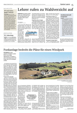 Lehrer rufen zu Wahlverzicht auf - lu