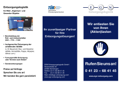 Rufen Sie uns an! - EGN Entsorgungslogistik GmbH