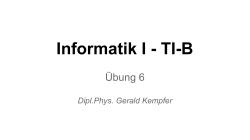 Informatik I - TI-B