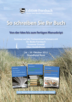 Flyer Buchseminar 2015