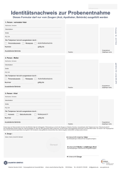 Identit&auml;tsnachweis-Formular