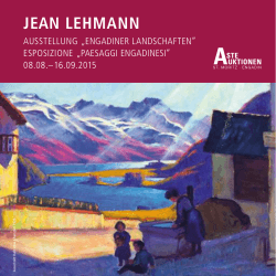 jean lehmann - Auktionen St. Moritz AG