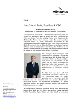Jean Gabriel P&eacute;r&egrave;s, President & CEO.