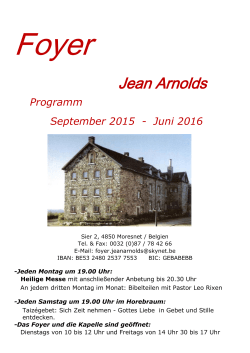 Jean Arnolds - Miteinander für Aachen