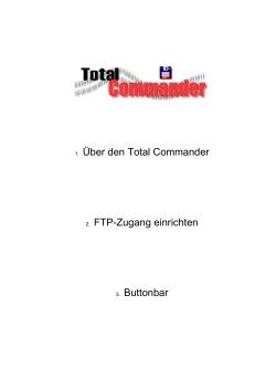 1. Über den Total Commander 2. FTP