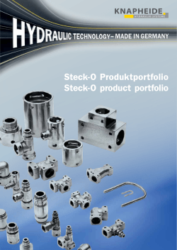 STECK-O Katalog als PDF - Knapheide GmbH Hydraulik