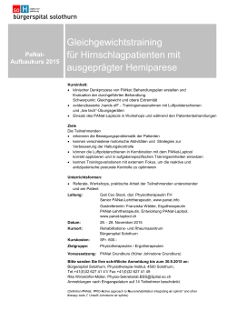 Aufbaukurs 2015 - Solothurner Spitäler AG