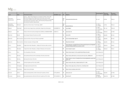 Überblick Partnerhochschulen & Bewerbungsfristen