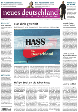 H&auml;sslich gew&auml;hlt - Neues Deutschland