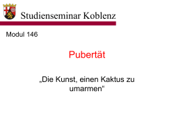 Pubertät Studienseminar Koblenz
