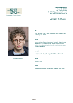 Julius Feldmeier - Gottschalk & Behrens