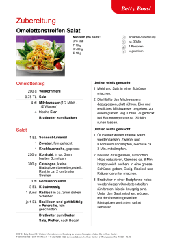 Omelettenstreifen Salat | Betty Bossi