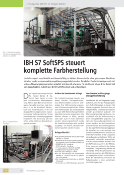 IBH S7 SoftSPS steuert komplette Farbherstellung