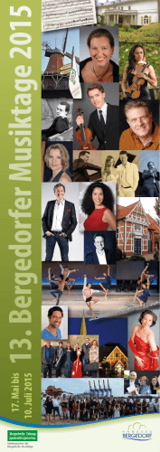 Programm 2015 - Bergedorfer Musiktage eV