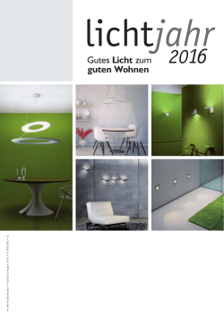 Gutes Licht f&uuml;r Innen 2016