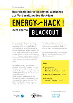 blackout - Energyhack