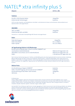 NATEL&reg; xtra infinity plus S