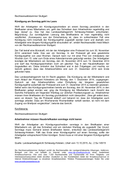 Pressemitteilung im PDF-Format - Rechtsanwaltskammer Stuttgart