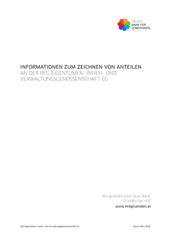 Information zum Zeichnen von Anteilen