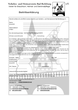 Hiermit erkl&auml;re ich schriftlich meinen Beitritt zum Verkehrs