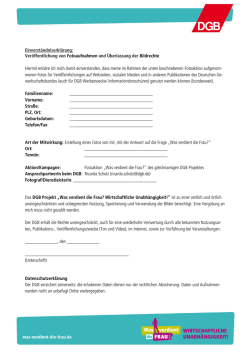 Einverständniserklärung - Was verdient die Frau?
