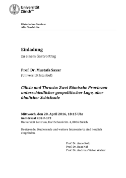 Einladung - Historisches Seminar